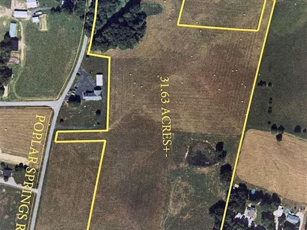 31.63 acre Poplar Spring Road, Glasgow, KY 42141