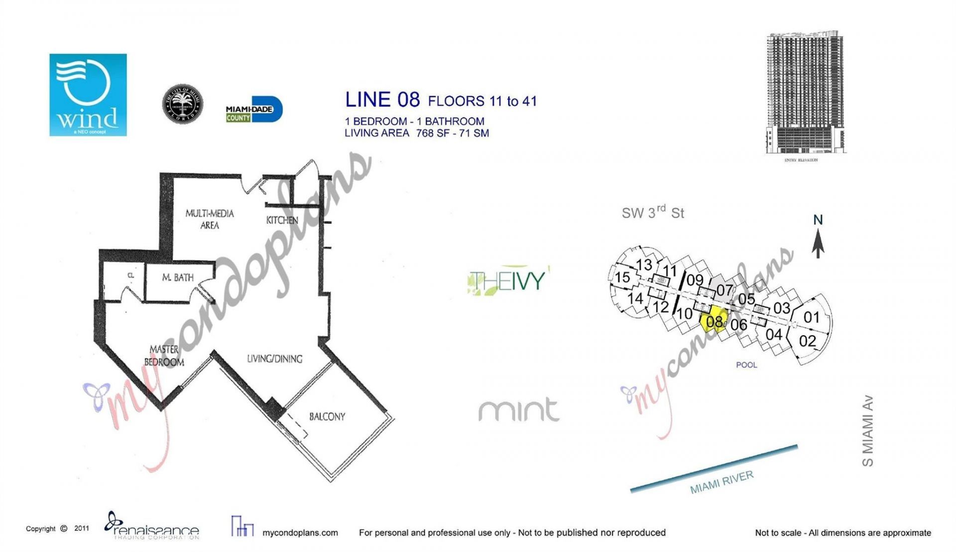 350 S Miami Avenue, Unit 2708, Miami, FL 33130 Photo