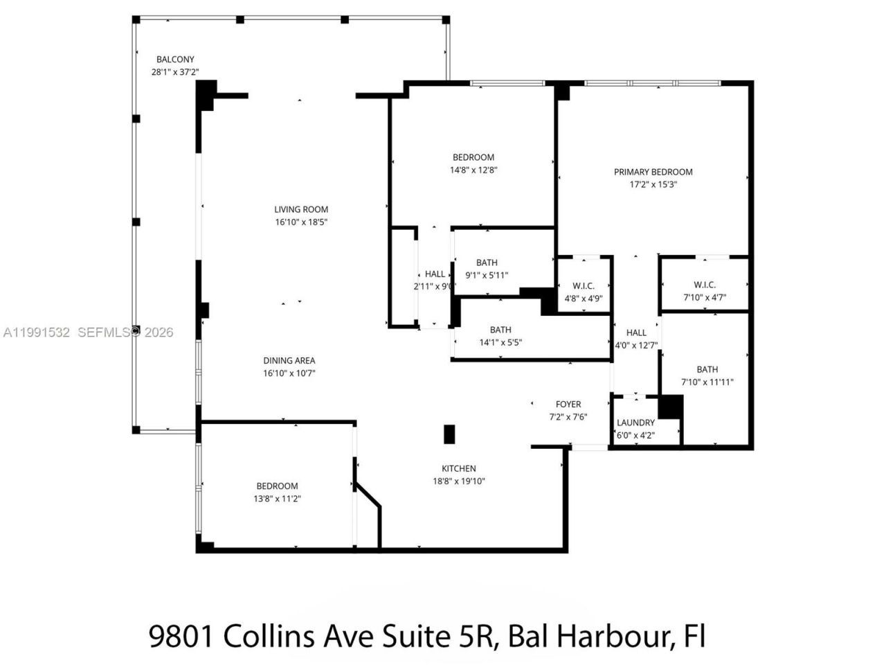 9801 Collins Ave , Unit 5R, Bal Harbour, FL 33154 Photo