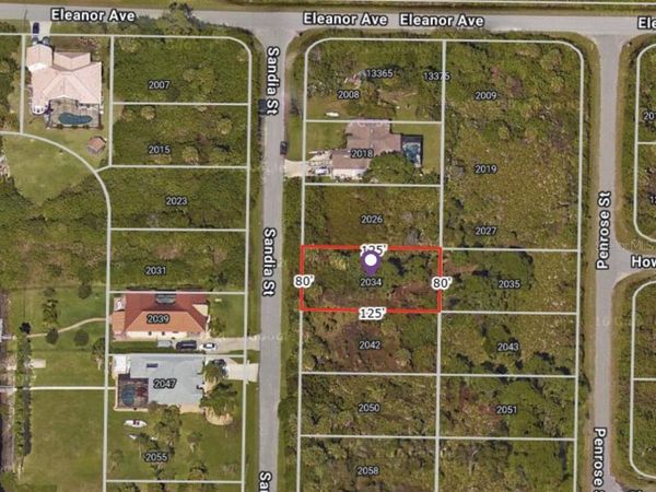 2034 SANDIA STREET , PORT CHARLOTTE, FL 33953