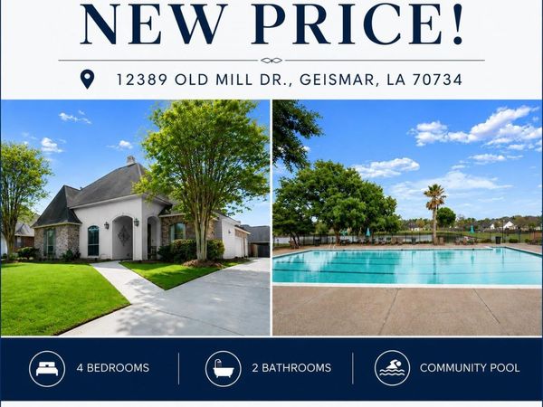 12389 Old Mill Dr, Geismar, LA 70734