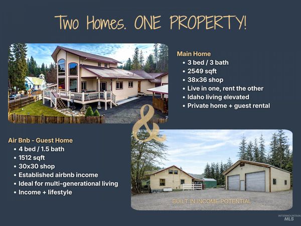 210 & 204 S 2nd St, Elk River, ID 83827