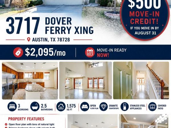3717 Dover Ferry XING, Austin, TX 78728