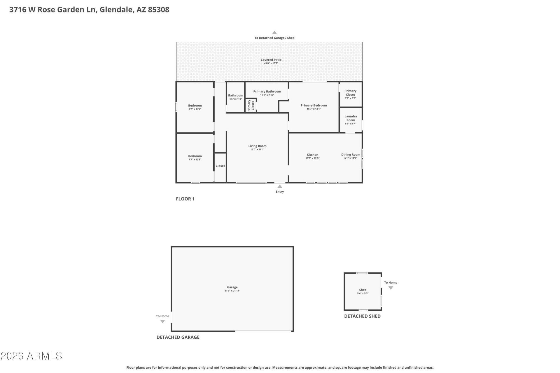 3716 W Rose Garden Lane, Glendale, AZ 85308 Main Photo