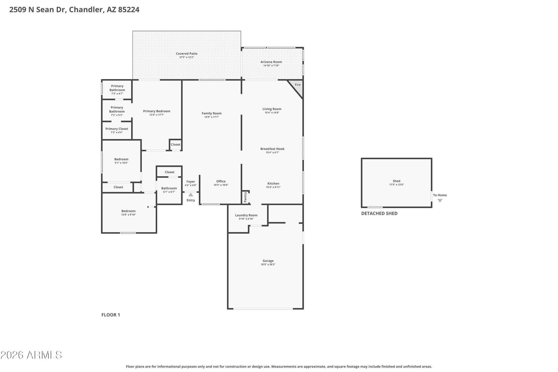 2509 N Sean Drive, Chandler, AZ 85224 Main Photo