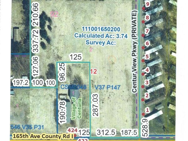 Lot 2 County Rd I , Centuria, WI 54824