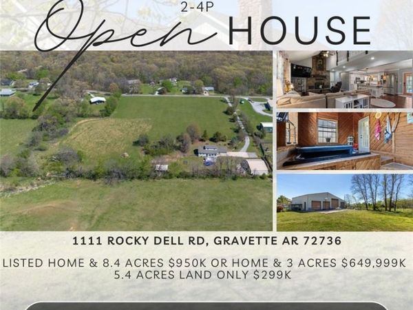 1111 Rocky Dell Road , Gravette, AR 72736