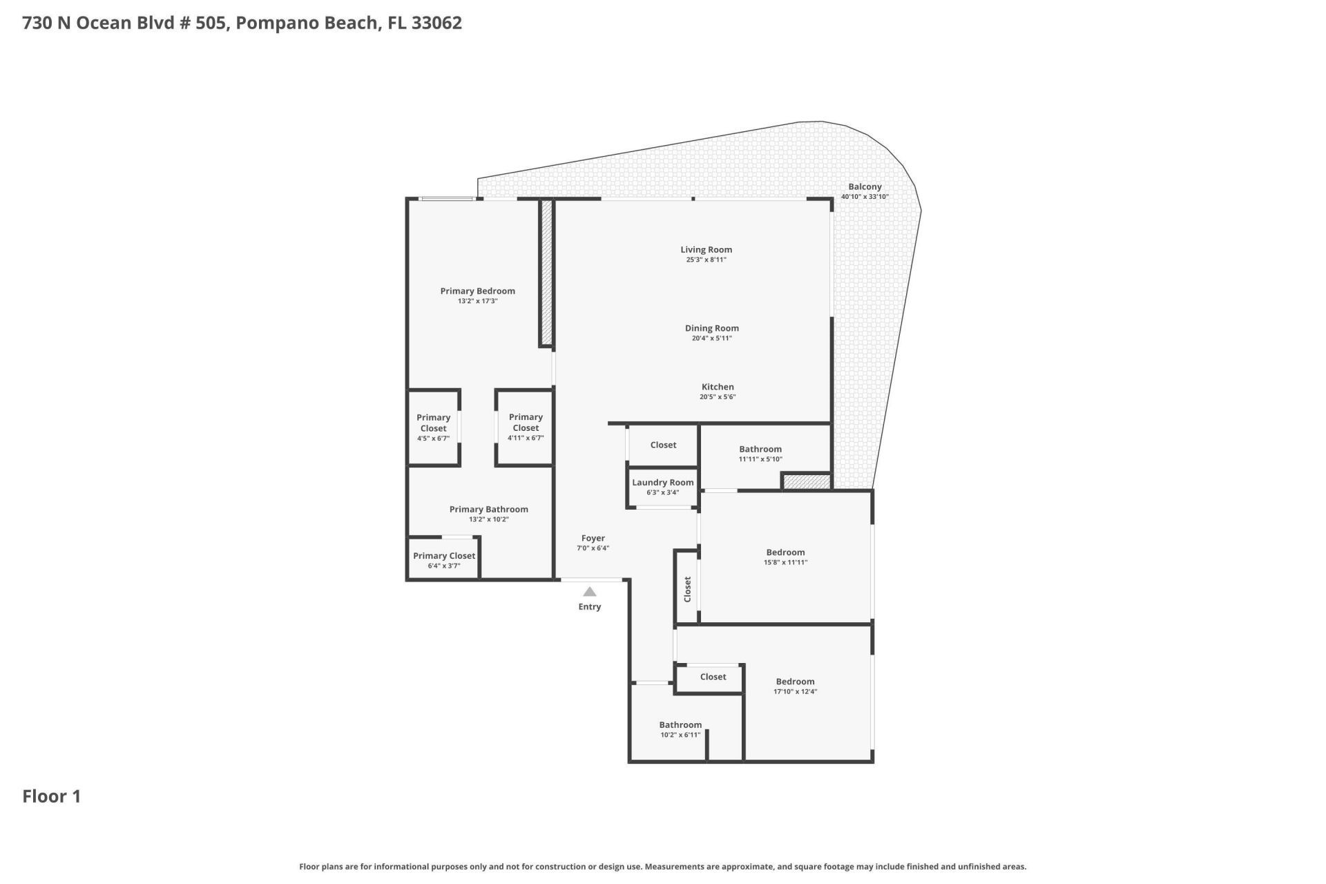 730 N Ocean Boulevard, Unit 505, Pompano Beach, FL 33062 Photo