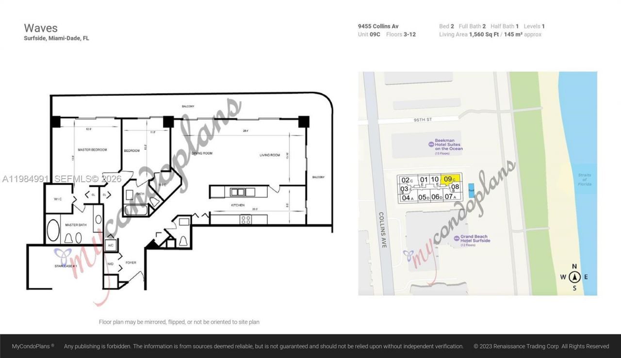 9455 Collins Ave , Unit 409, Surfside, FL 33154 Photo