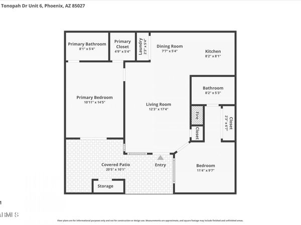 501 W TONOPAH Drive, Unit 6, Phoenix, AZ 85027