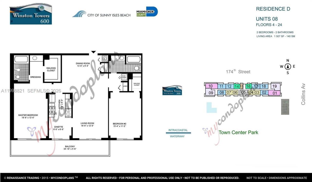 210 174th St, Unit 608, Sunny Isles Beach, FL 33160 Photo