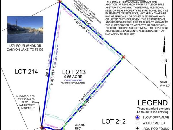 1371 FOUR WINDS DR, Canyon Lake, TX 78133