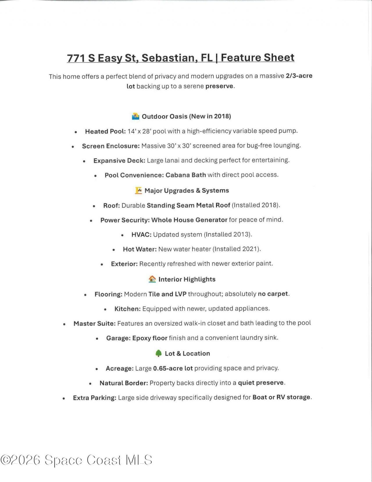 771 S Easy Street, Sebastian, FL 32958 Photo