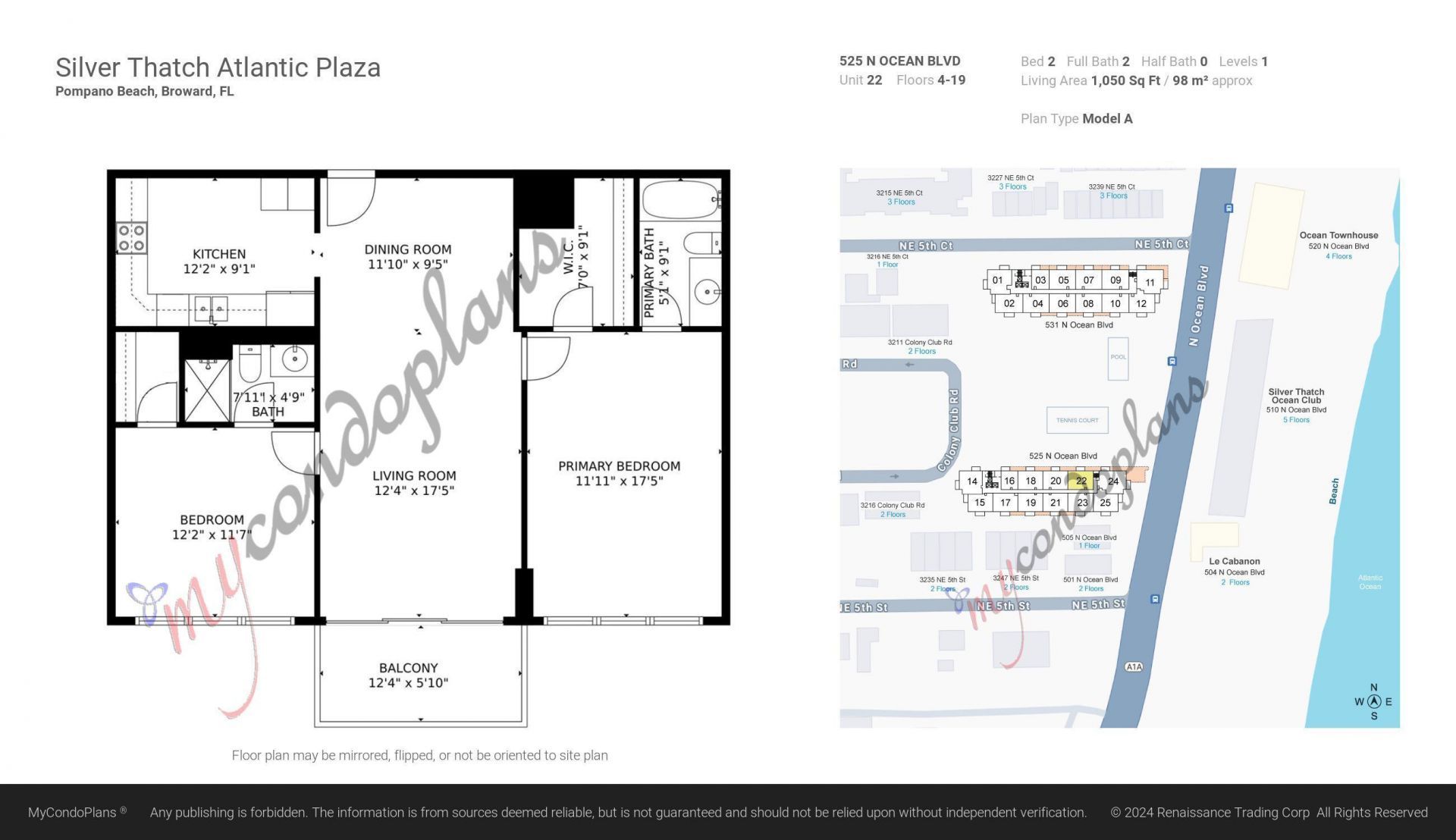 111 Briny Avenue, Unit 23-05, Pompano Beach, FL 33062 Photo