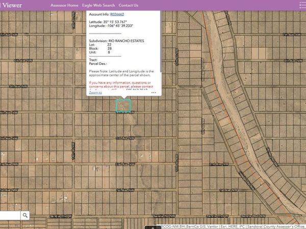 4th (U8 B28 L22) Avenue NW, Rio Rancho, NM 87124
