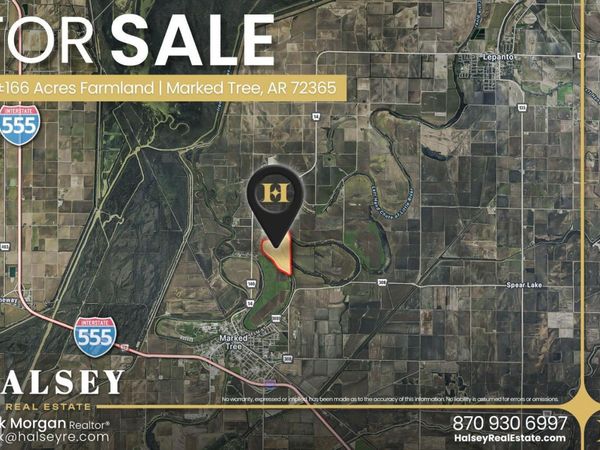 166 Acres, Marked Tree, AR 72365