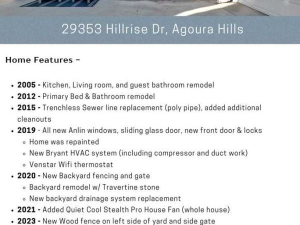 29353 Hillrise, Agoura Hills, CA 91301