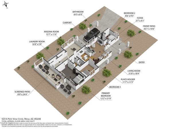 523 S PARK VIEW Circle, Mesa, AZ 85208