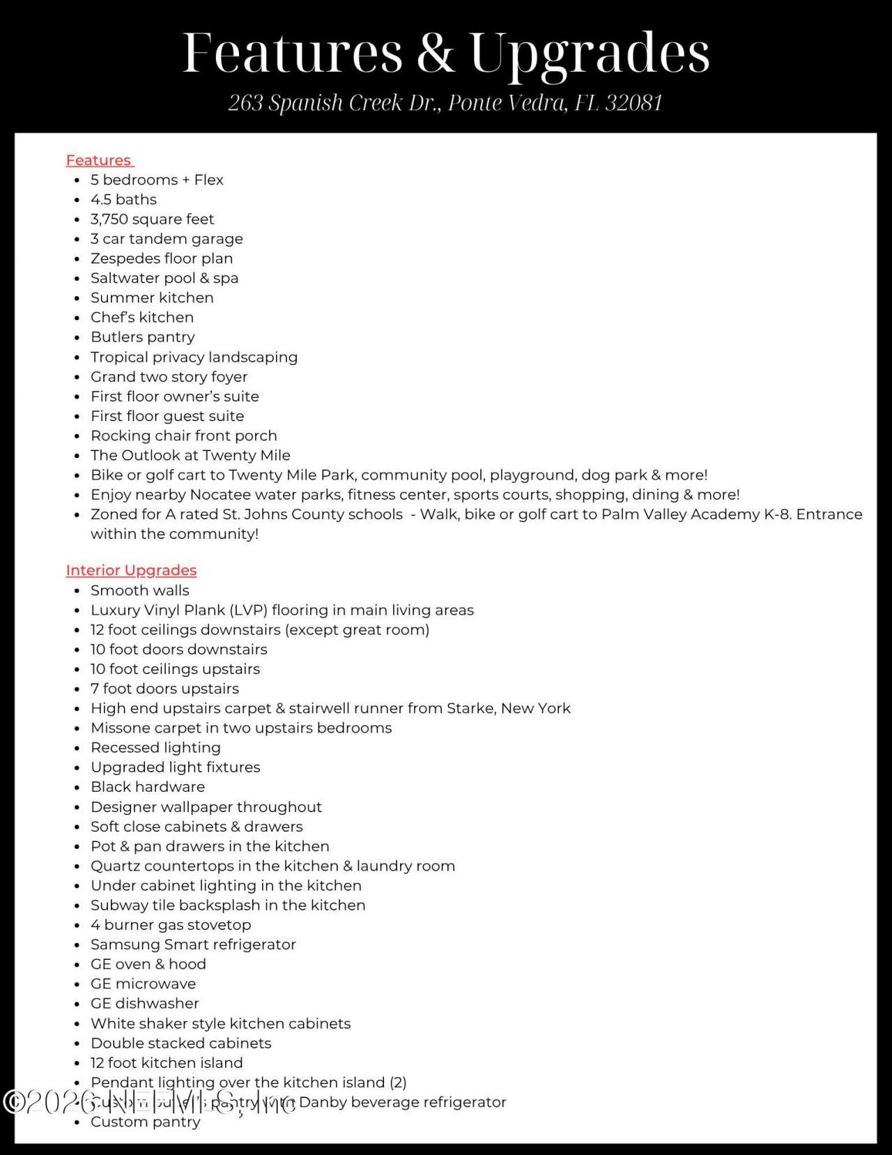 263 Spanish Creek Drive, Ponte Vedra, FL 32081 Photo