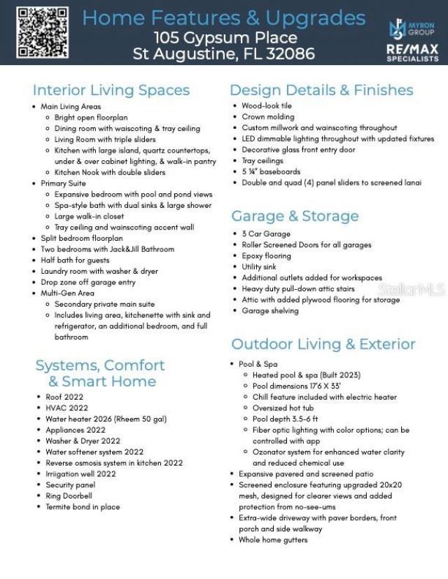 105 Gypsum Place , Saint Augustine, FL 32086 Photo