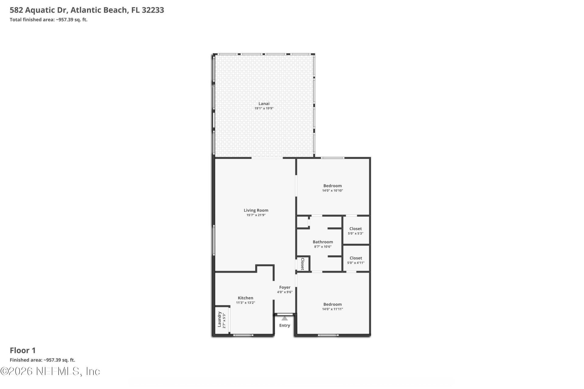 582 Aquatic Drive, Atlantic Beach, FL 32233 Photo