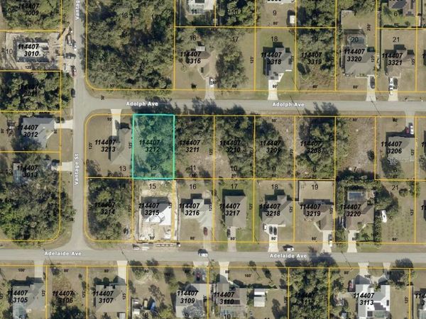 ADOLPH AVENUE , Unit LOT 12, NORTH PORT, FL 34288
