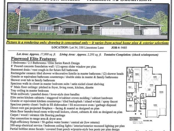 330 Limestone LANE, Slinger, WI 53086