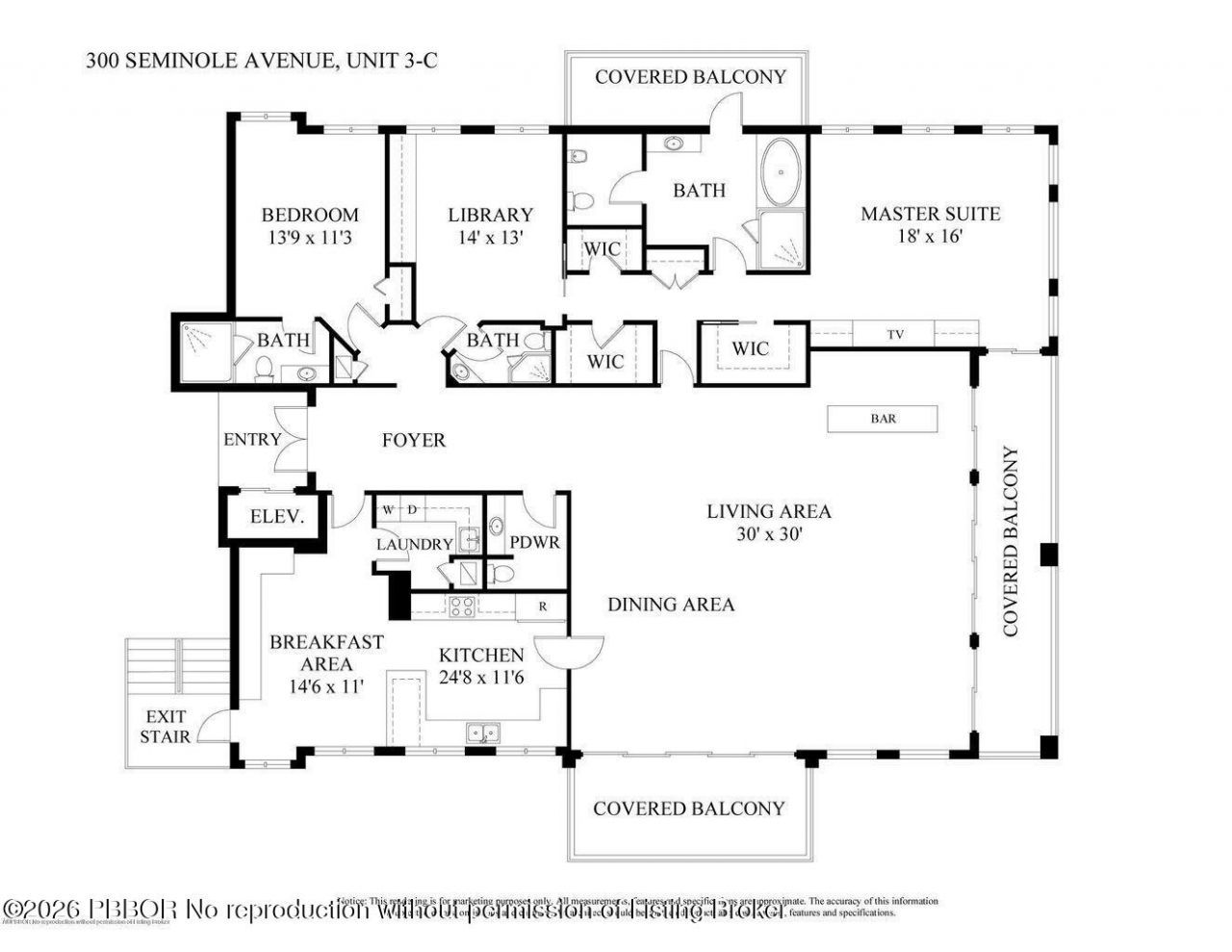 300 Seminole Avenue, Unit 3C, Palm Beach, FL 33480 Photo