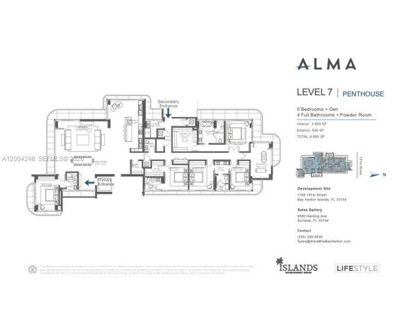 1160 101st St , Unit PH701, Bay Harbor Islands, FL 33154 Photo