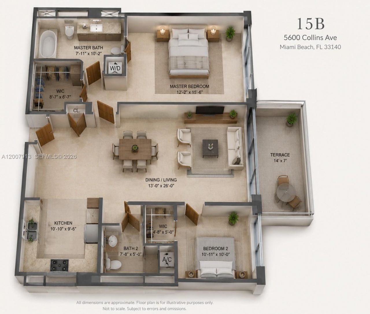 5600 Collins Ave , Unit 15B, Miami Beach, FL 33140 Photo