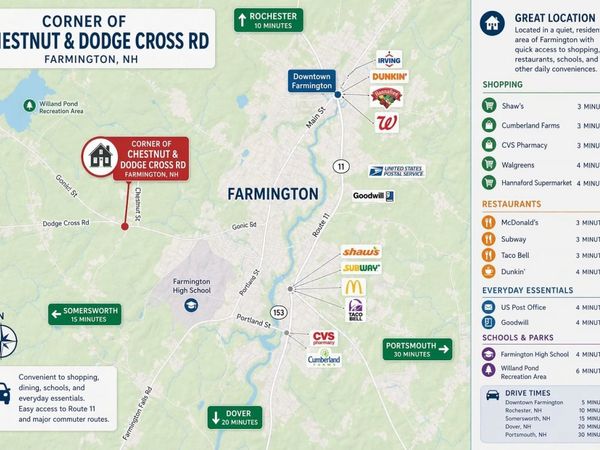 Map R16 lot 6 Chestnut Hill Road, Farmington, NH 03835