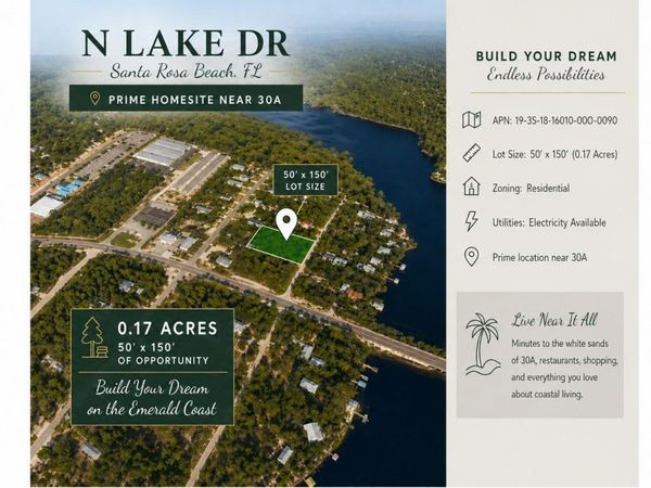 0 N Lake Drive, Santa Rosa Beach, FL 32459
