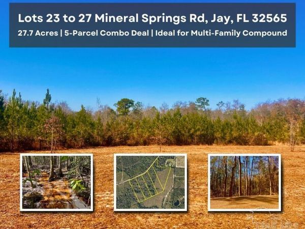 Lots 23 to 27 Mineral Springs Rd, Jay, FL 32565
