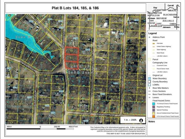 Plat B Lot 184,185&186 Lafayette Drive, Odessa, MO 64076
