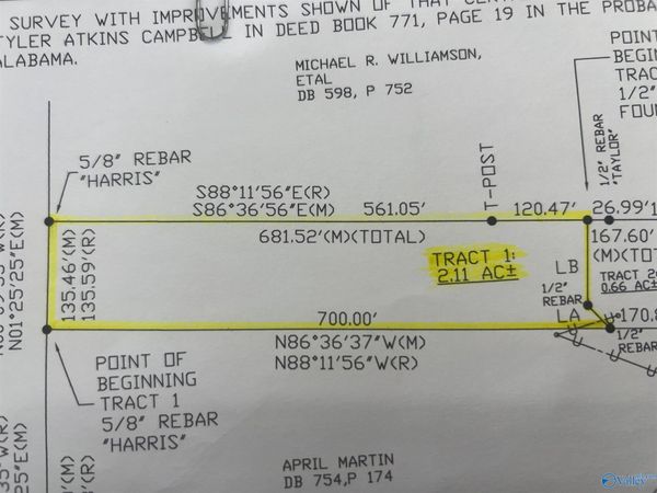 2.11ac Cemetary Road, Holly Pond, AL 35083