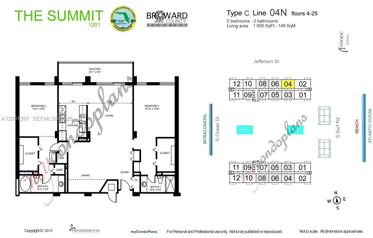 1201 S Ocean Dr, Unit 604N, Hollywood, FL 33019 Photo