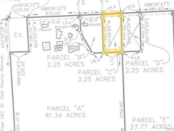0 Parcel "C" Almont , Berlin Twp, MI 48002