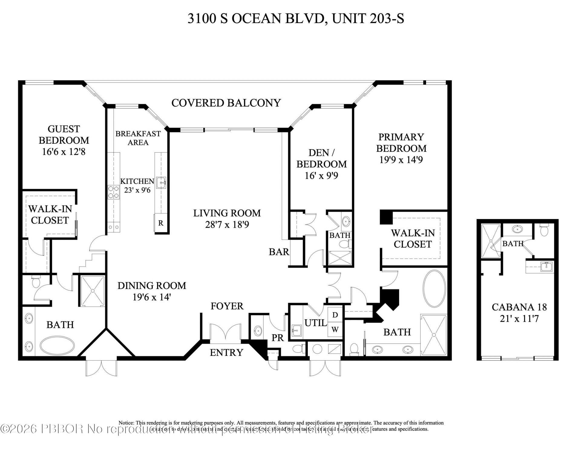 3100 S Ocean Boulevard, Unit 203S, Palm Beach, FL 33480 Photo