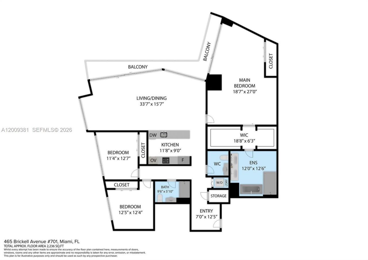 465 Brickell Ave , Unit 701, Miami, FL 33131 Photo
