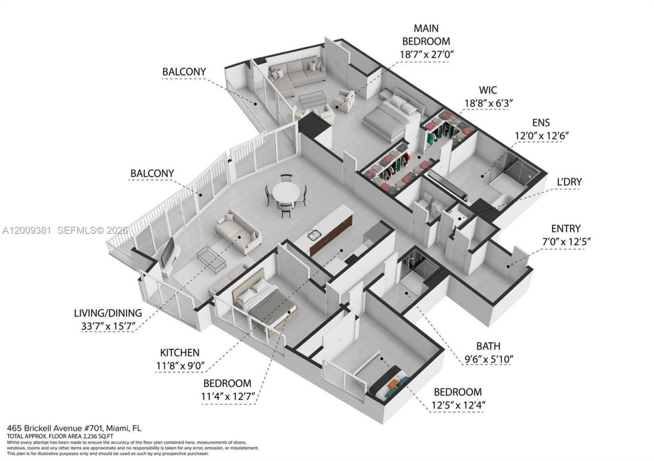 465 Brickell Ave , Unit 701, Miami, FL 33131 Photo