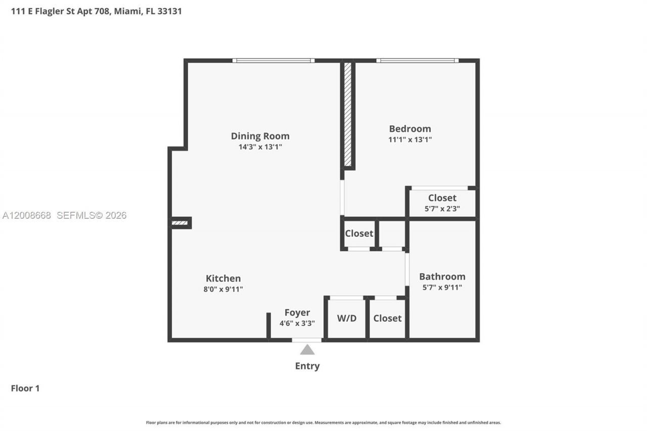 111 E Flagler St , Unit 708, Miami, FL 33131 Photo