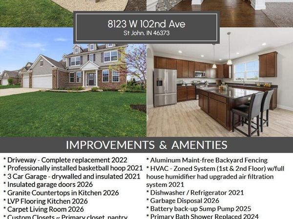8123 W 102nd Avenue , St. John, IN 46373