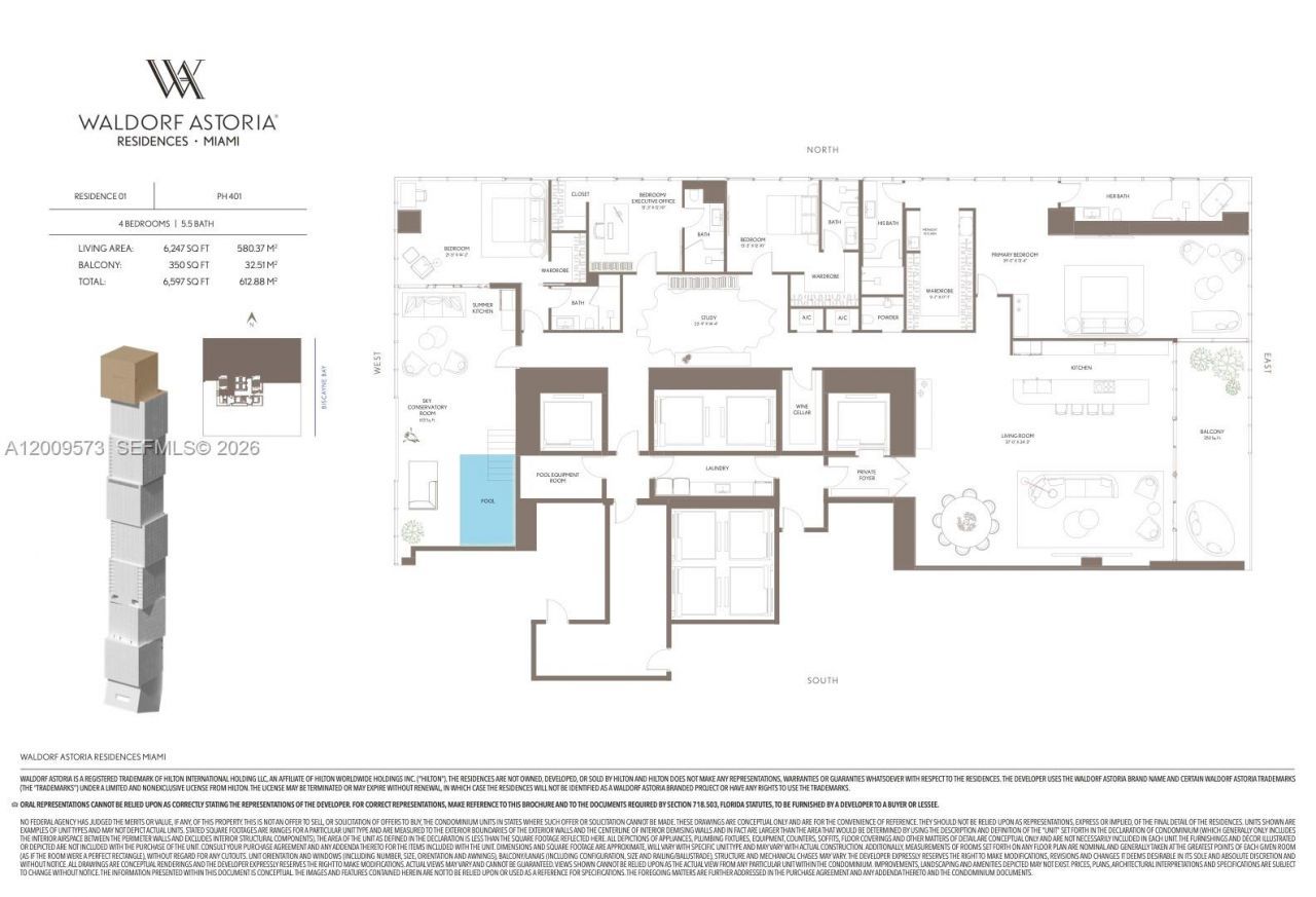 300 N Biscayne Blvd , Unit PH401, Miami, FL 33132 Photo