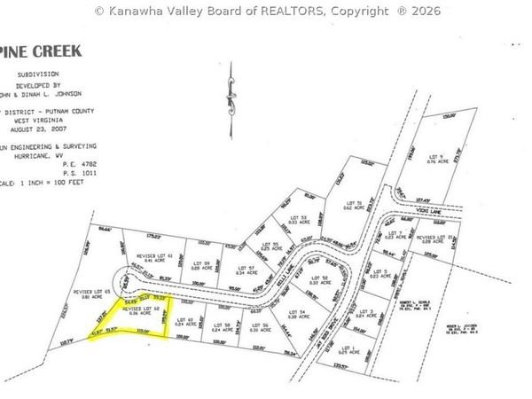 Lot 62 Pine Creek, Hurricane, WV 25526