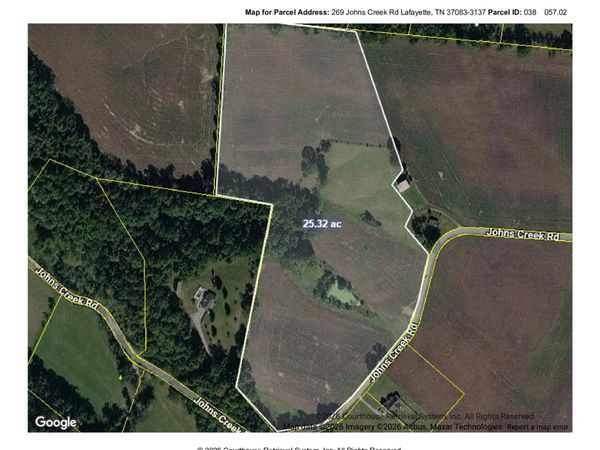 0 Johns Creek Road , Lafayette, TN 37083