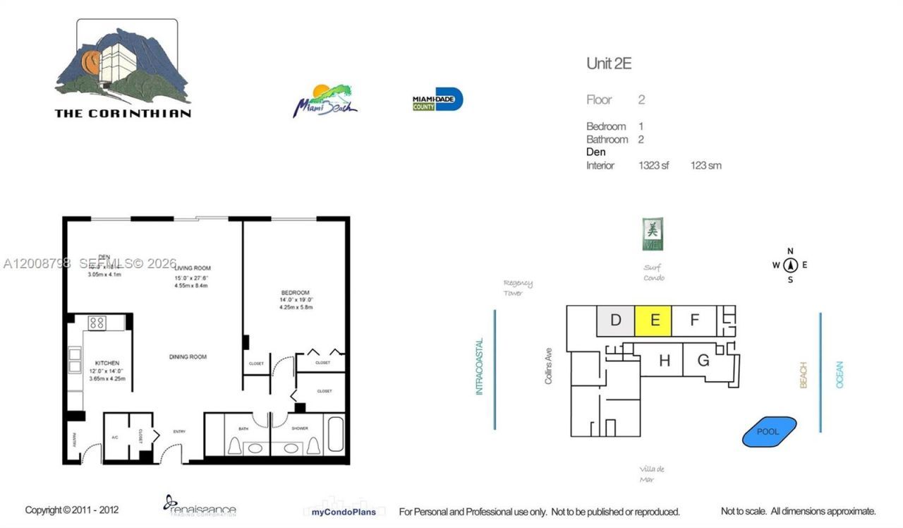 5825 Collins Ave , Unit 2E, Miami Beach, FL 33140 Photo