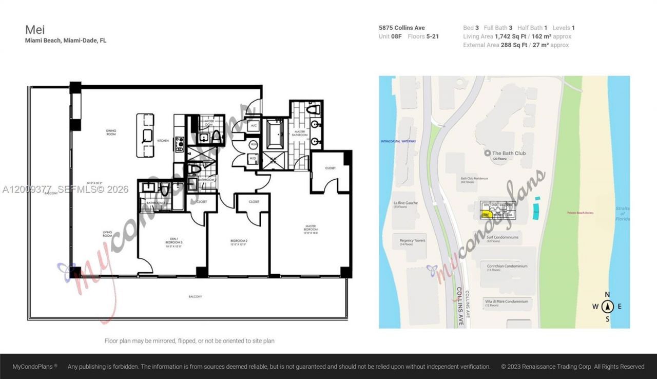 5875 Collins Ave , Unit 708, Miami Beach, FL 33140 Photo