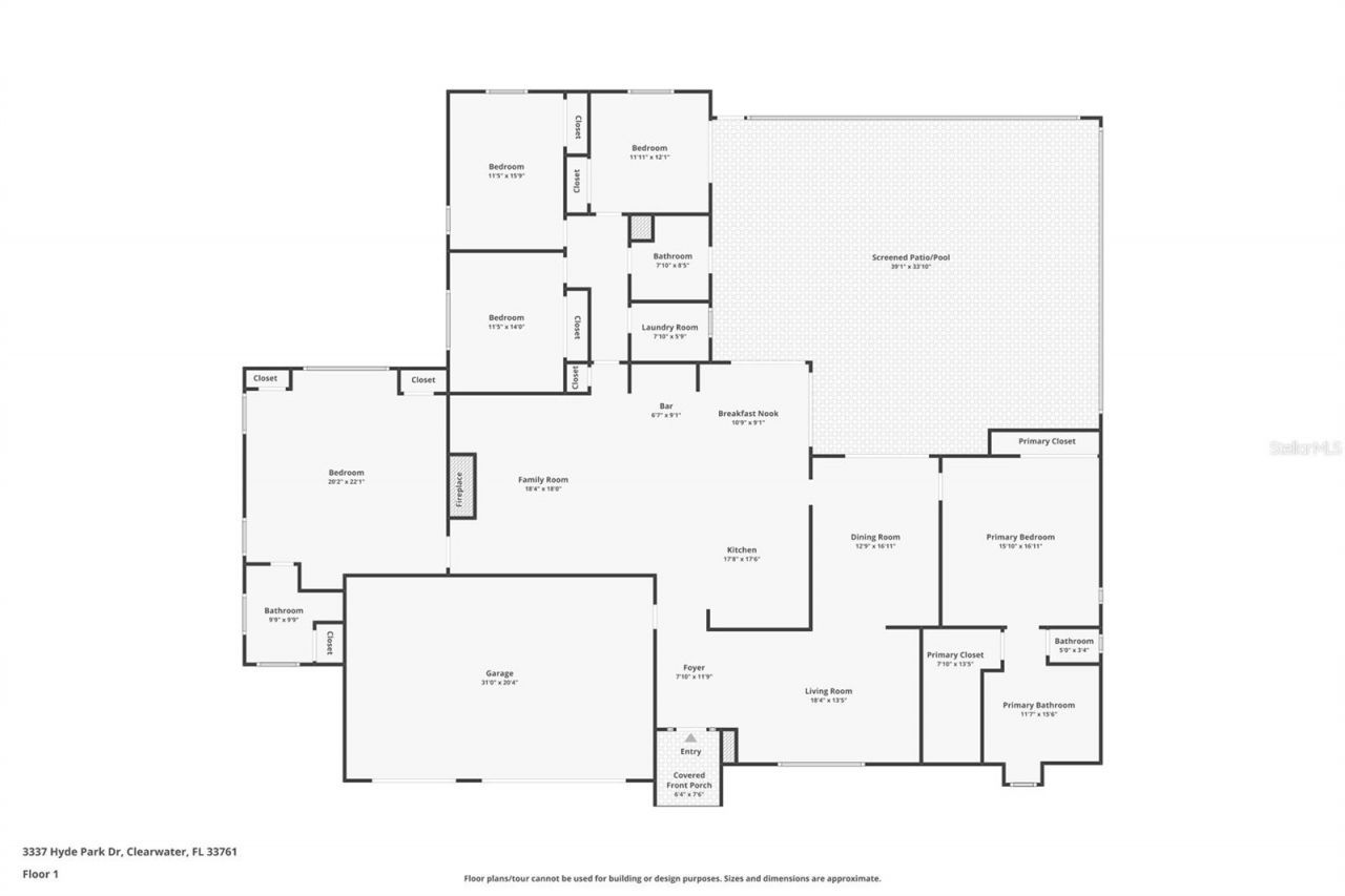 3337 Hyde Park Drive, Clearwater, FL 33761 Photo
