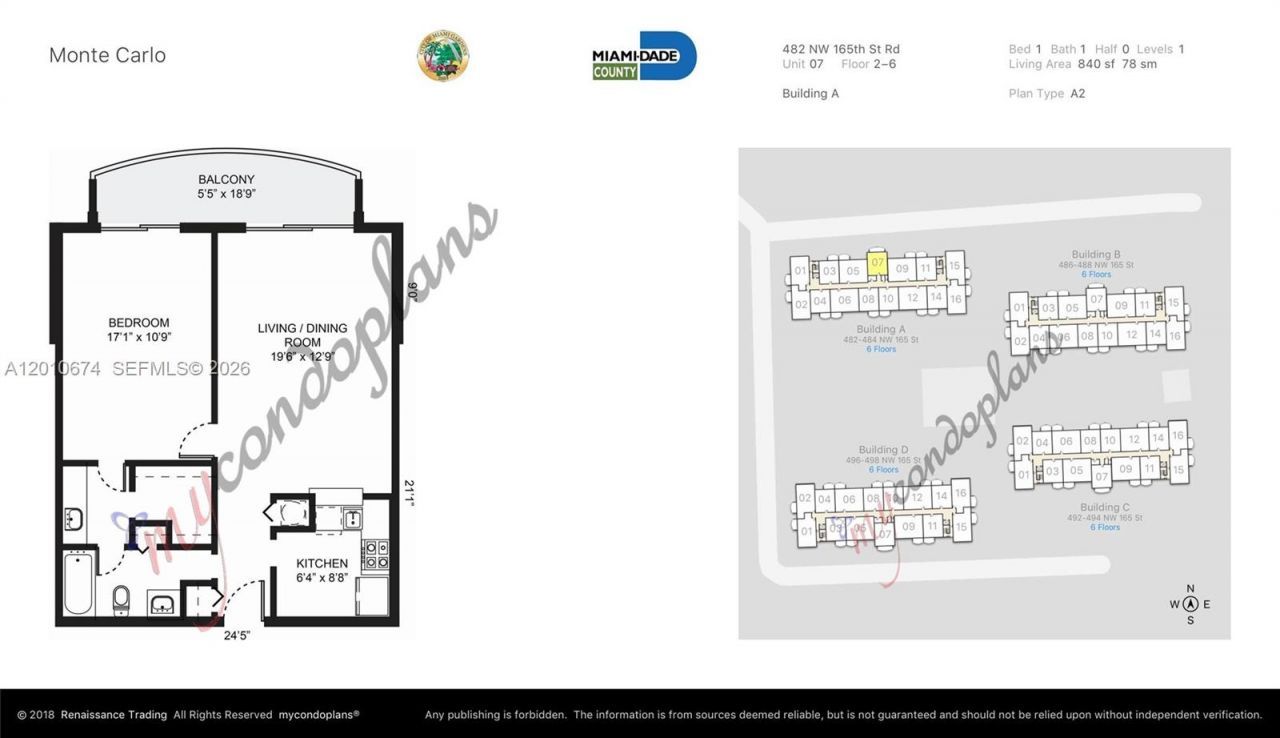 482 NW 165th St Rd , Unit A-307, Miami, FL 33169 Photo