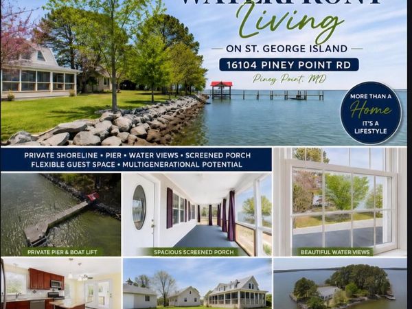 16104 PINEY POINT ROAD, PINEY POINT, MD 20674
